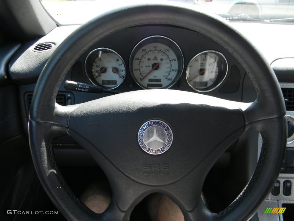 2001 SLK 230 Kompressor Roadster - Brilliant Silver Metallic / Charcoal Black photo #9