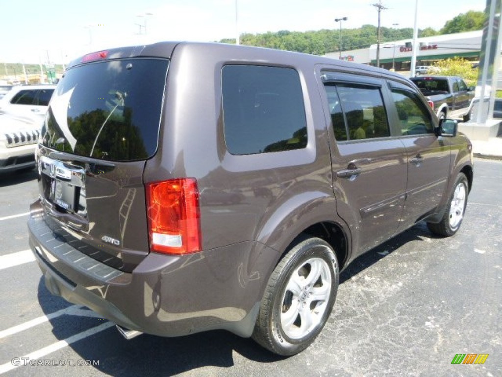 2012 Pilot EX 4WD - Dark Amber Metallic / Beige photo #5