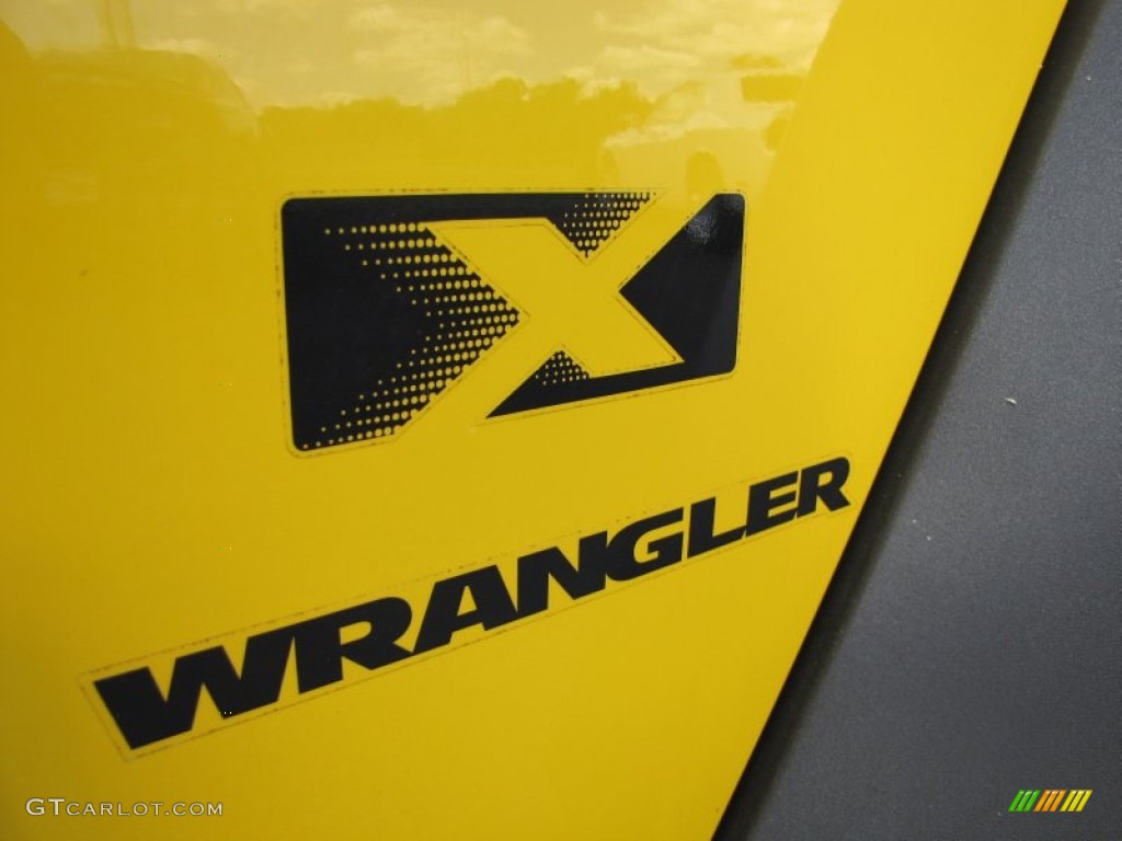 2009 Wrangler X 4x4 - Detonator Yellow / Dark Slate Gray/Medium Slate Gray photo #19