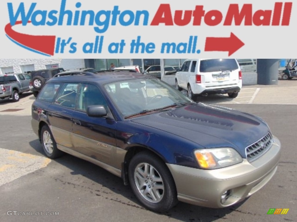 2003 Outback Wagon - Mystic Blue Pearl / Gray photo #1