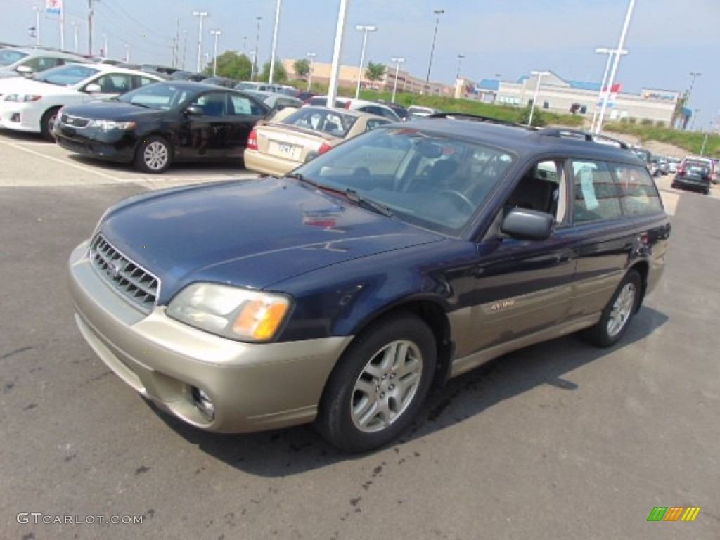 2003 Outback Wagon - Mystic Blue Pearl / Gray photo #4