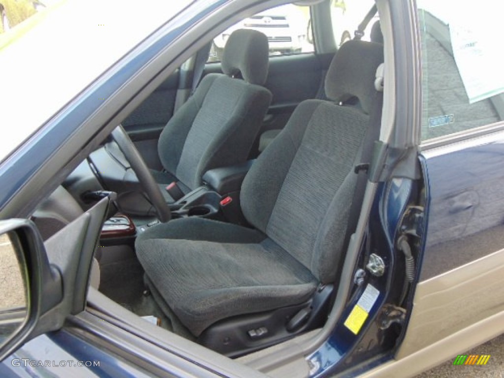 2003 Outback Wagon - Mystic Blue Pearl / Gray photo #12