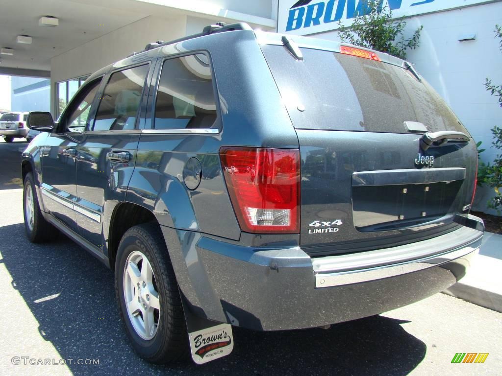 2007 Grand Cherokee Limited 4x4 - Steel Blue Metallic / Medium Slate Gray photo #4
