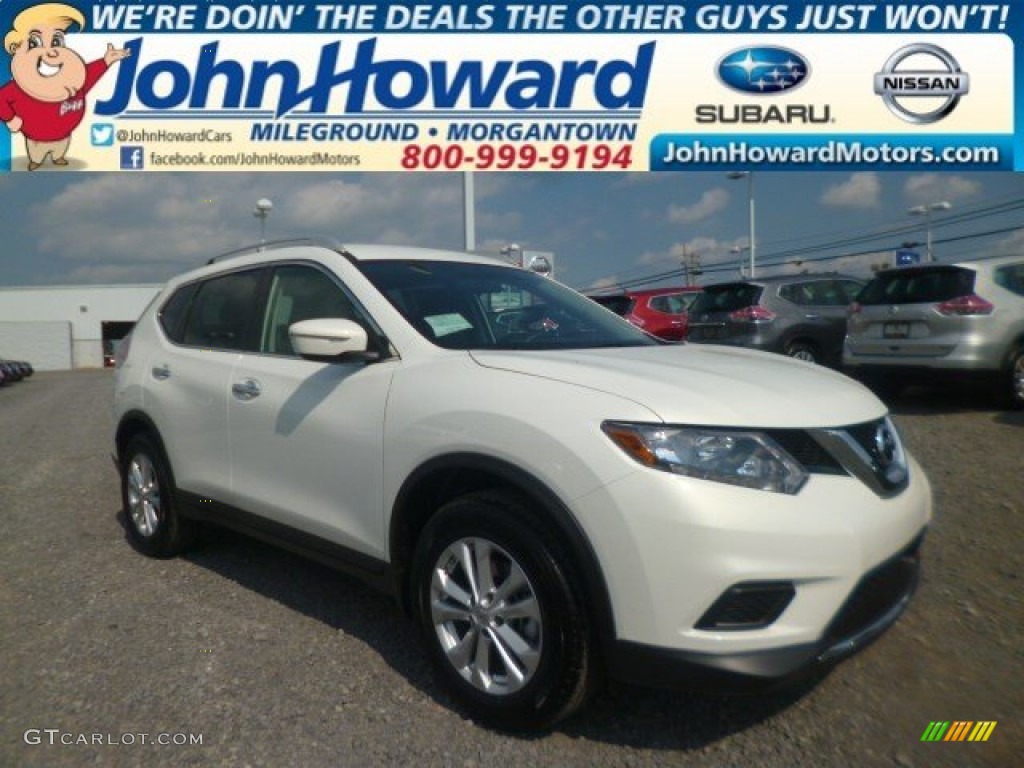 2014 Rogue SV - Moonlight White / Charcoal photo #1