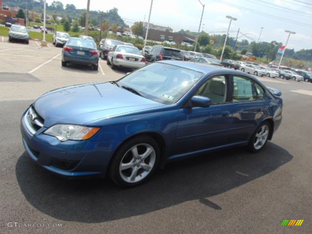 2008 Legacy 2.5i Sedan - Newport Blue Pearl / Warm Ivory photo #5