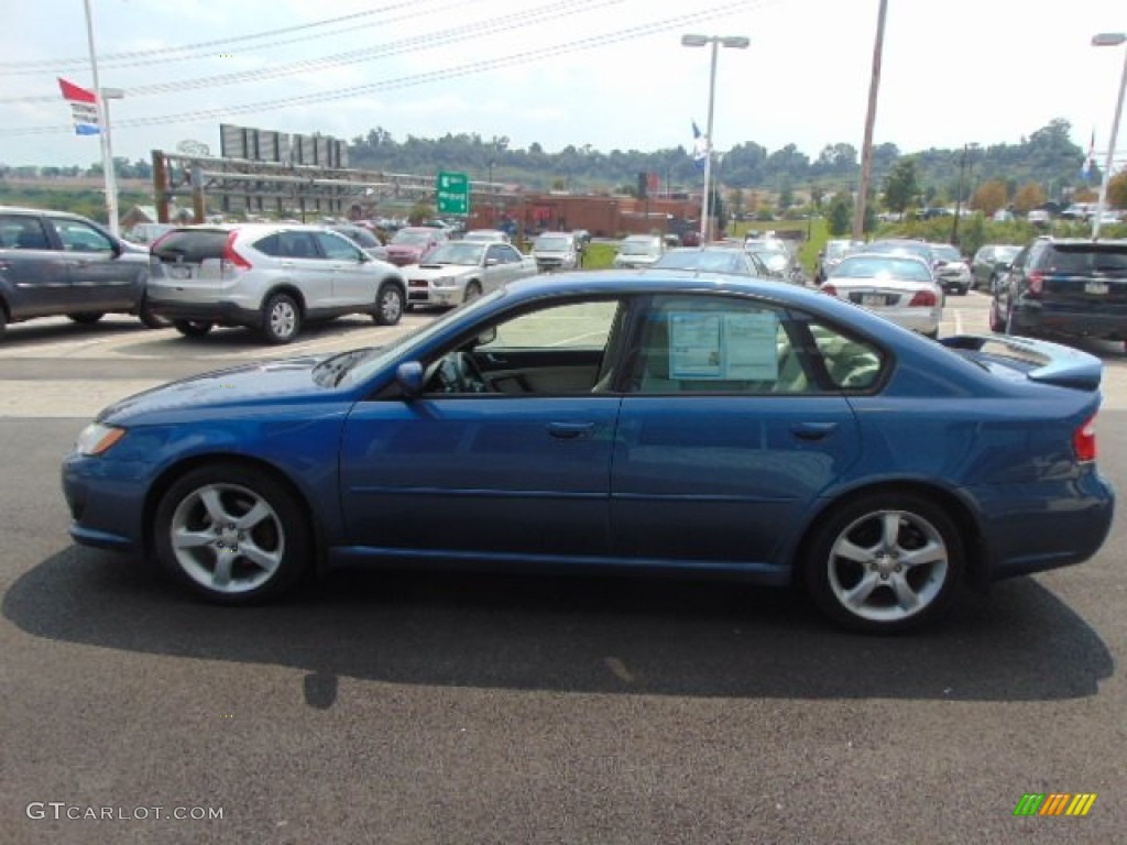 2008 Legacy 2.5i Sedan - Newport Blue Pearl / Warm Ivory photo #6