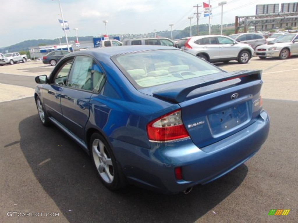 2008 Legacy 2.5i Sedan - Newport Blue Pearl / Warm Ivory photo #7