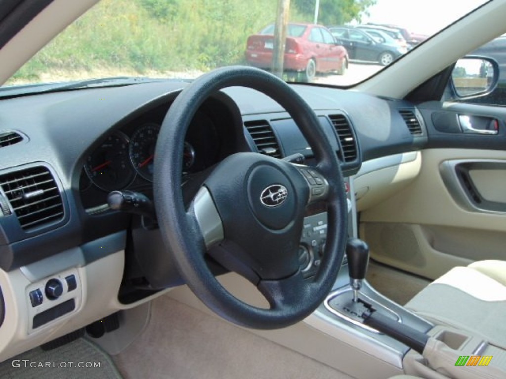 2008 Legacy 2.5i Sedan - Newport Blue Pearl / Warm Ivory photo #11
