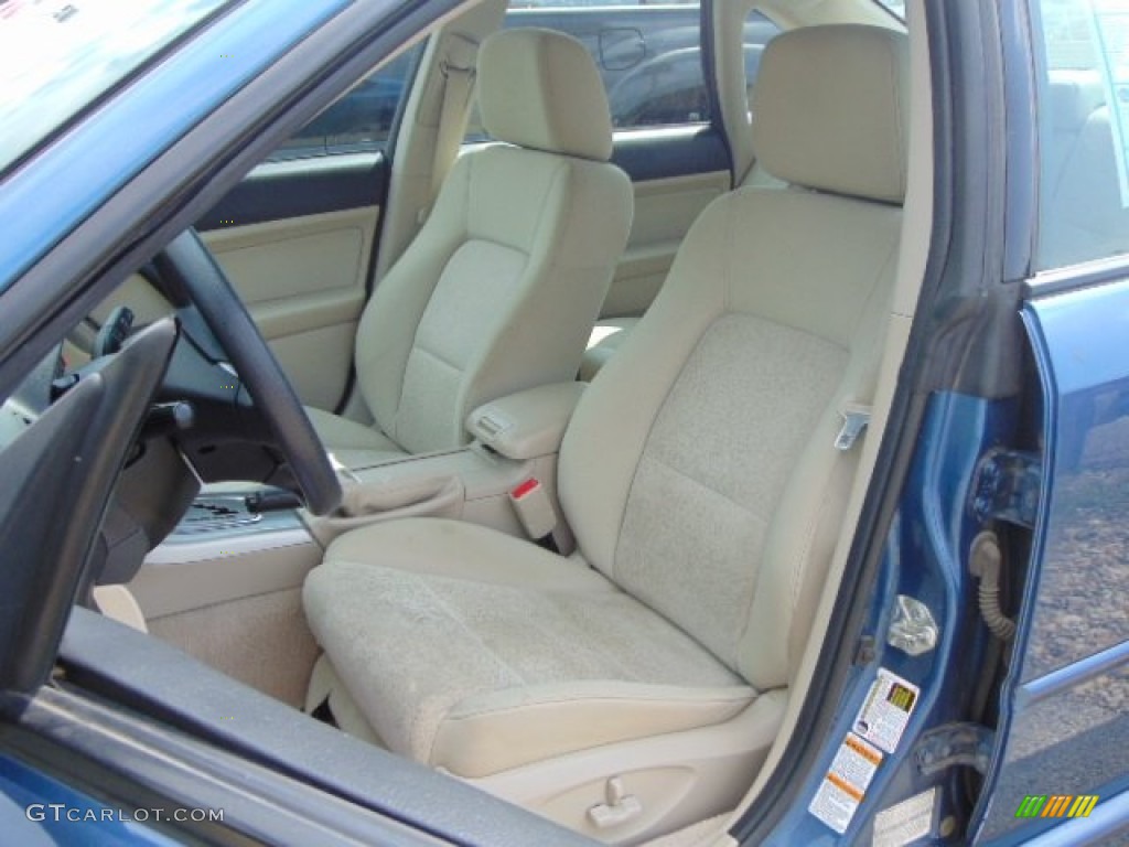 2008 Legacy 2.5i Sedan - Newport Blue Pearl / Warm Ivory photo #12