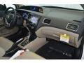 2014 Honda Civic Beige Interior Dashboard Photo