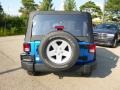 2015 Hydro Blue Pearl Jeep Wrangler Sport S 4x4  photo #7