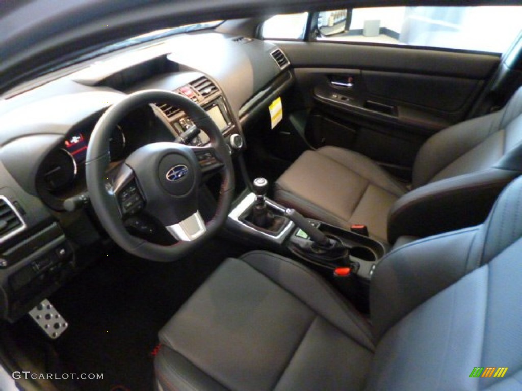 Carbon Black Interior 2015 Subaru WRX Limited Photo #96724477