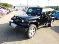 2015 Black Jeep Wrangler Unlimited Sahara 4x4  photo #2