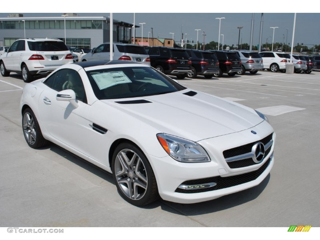 Polar White 2015 Mercedes-Benz SLK 250 Roadster Exterior Photo #96726178