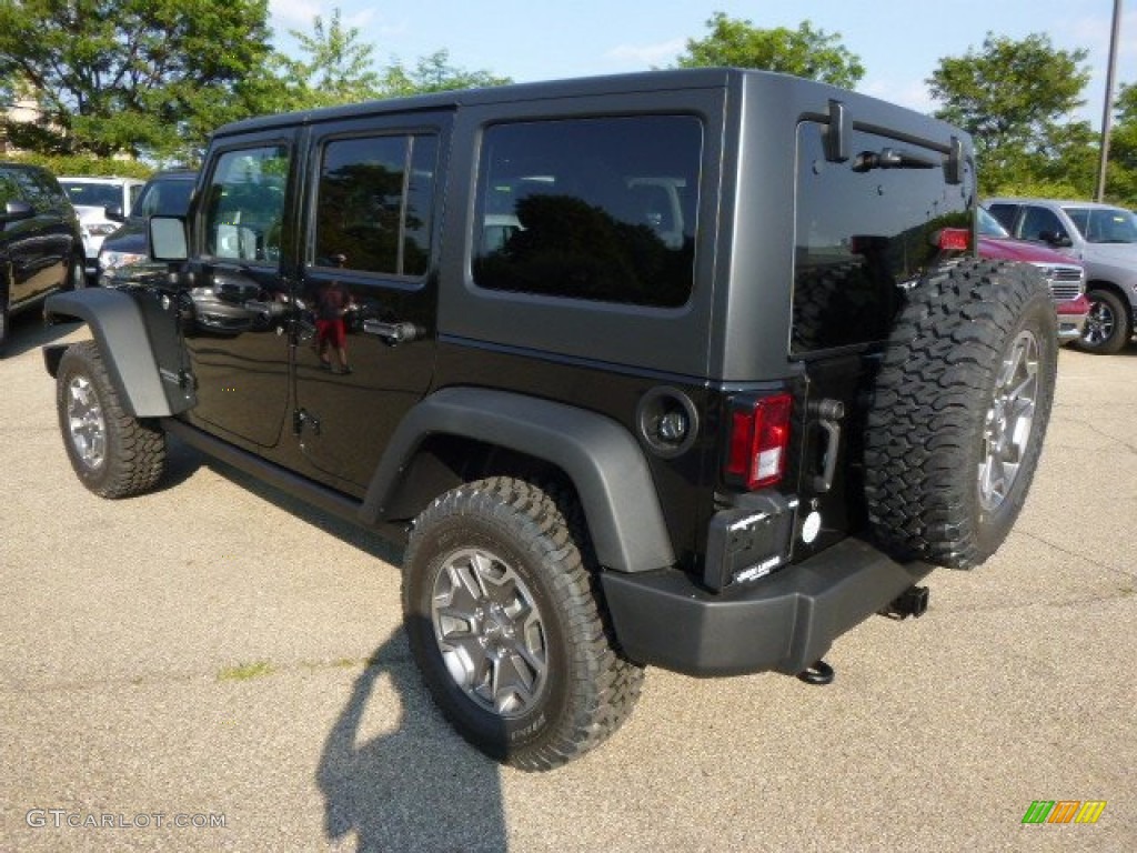 2015 Wrangler Unlimited Rubicon 4x4 - Black / Black photo #8