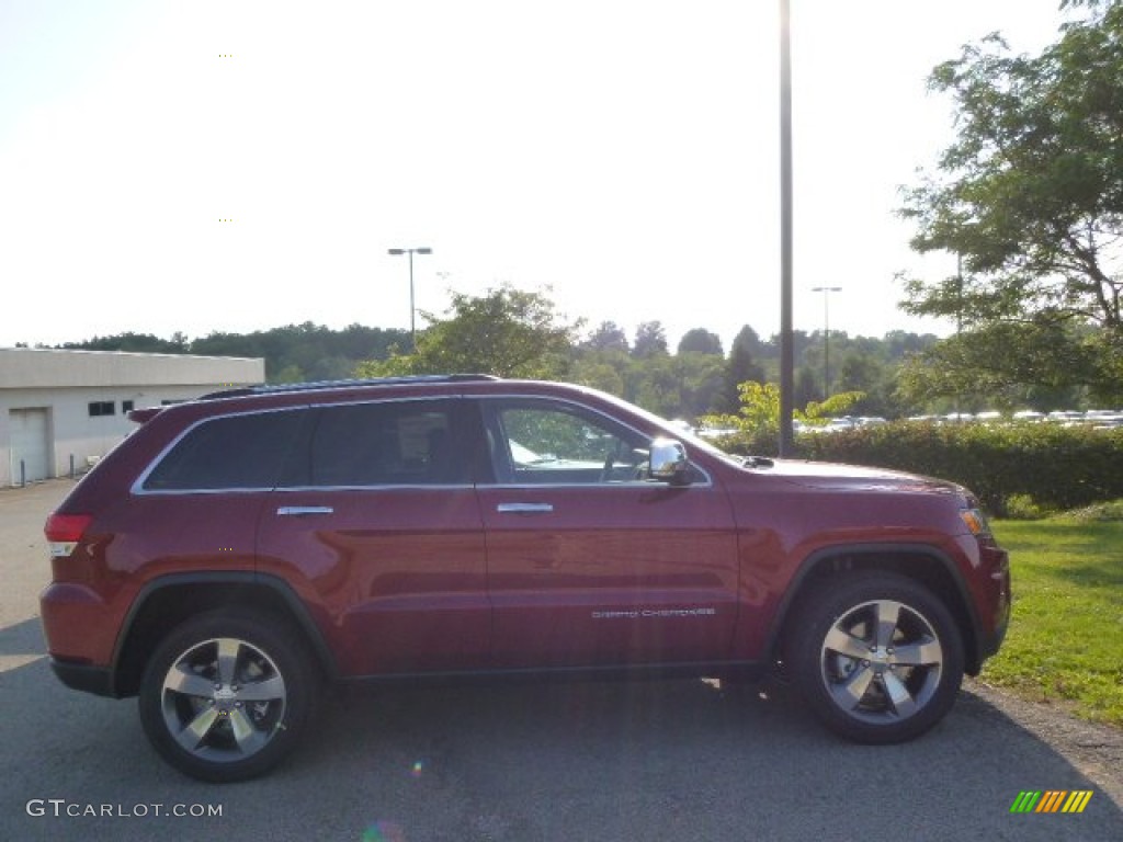 2015 Grand Cherokee Limited 4x4 - Deep Cherry Red Crystal Pearl / Black photo #5