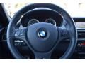 2013 BMW X6 M Black Interior Steering Wheel Photo