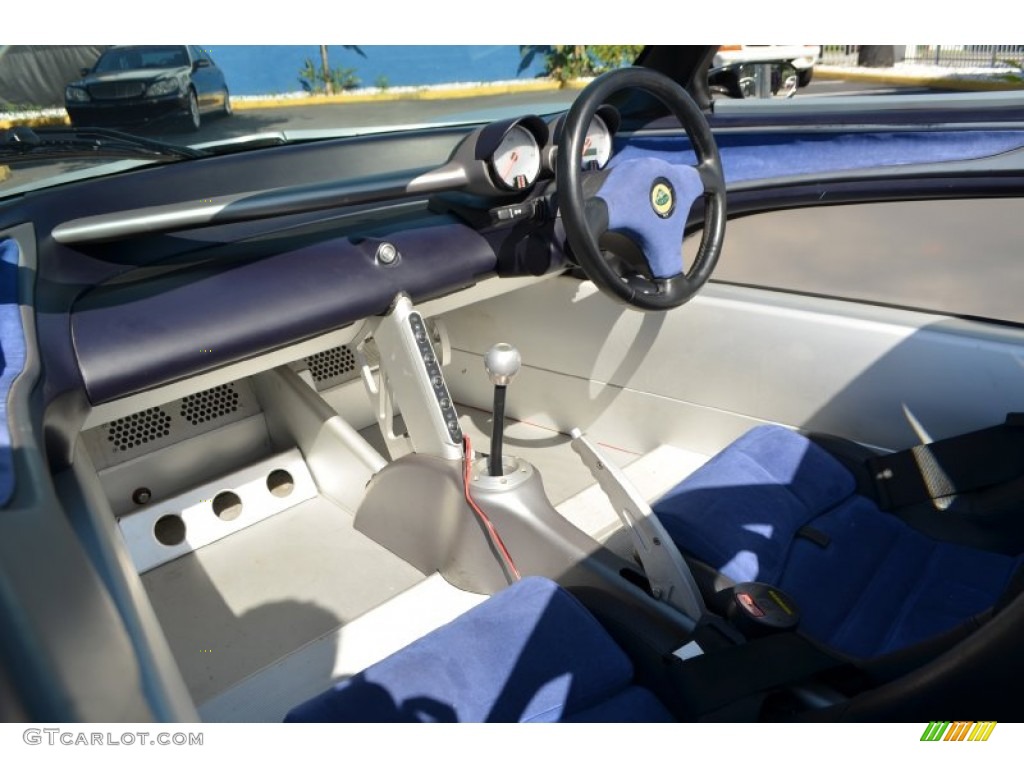 Black/Blue Interior 2000 Lotus Elise 340R Photo #96729628