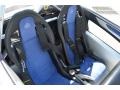 2000 Lotus Elise Black/Blue Interior Front Seat Photo