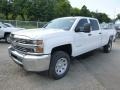 2015 Summit White Chevrolet Silverado 3500HD WT Crew Cab 4x4  photo #2