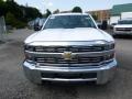 2015 Summit White Chevrolet Silverado 3500HD WT Crew Cab 4x4  photo #3