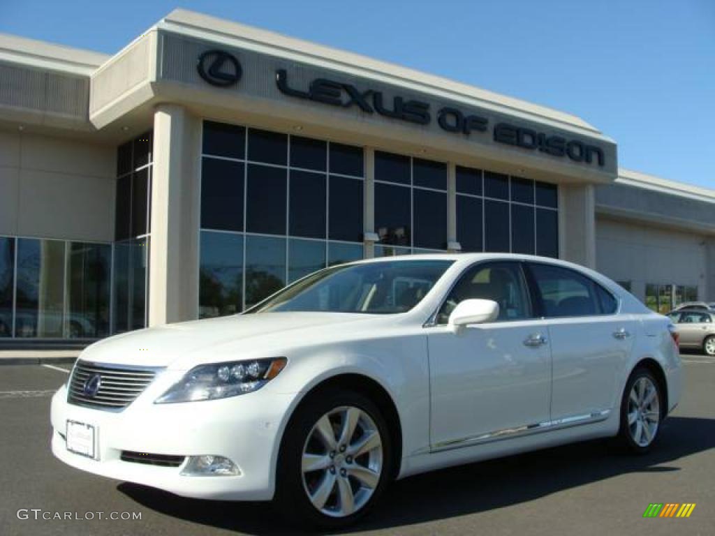 2008 LS 600h L Hybrid - Starfire White Pearl / Cashmere photo #1