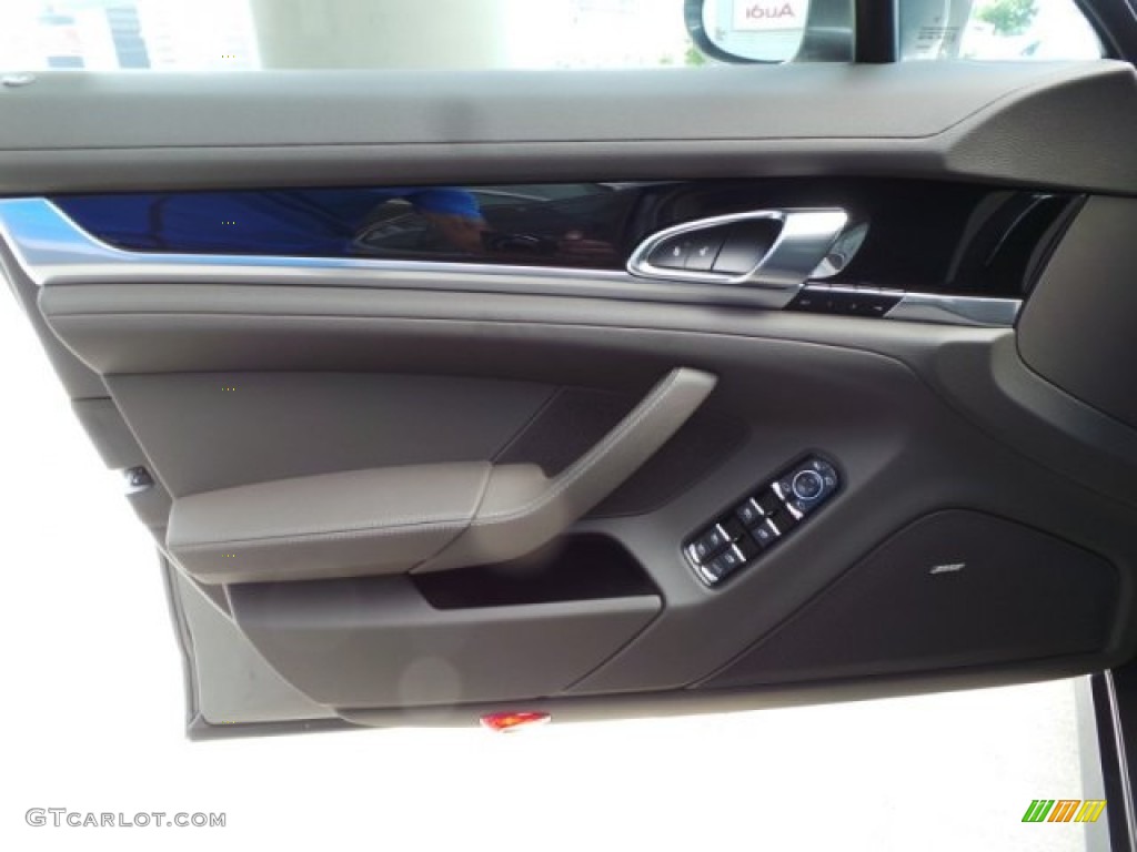 2015 Porsche Panamera S E-Hybrid Agate Grey Door Panel Photo #96743575