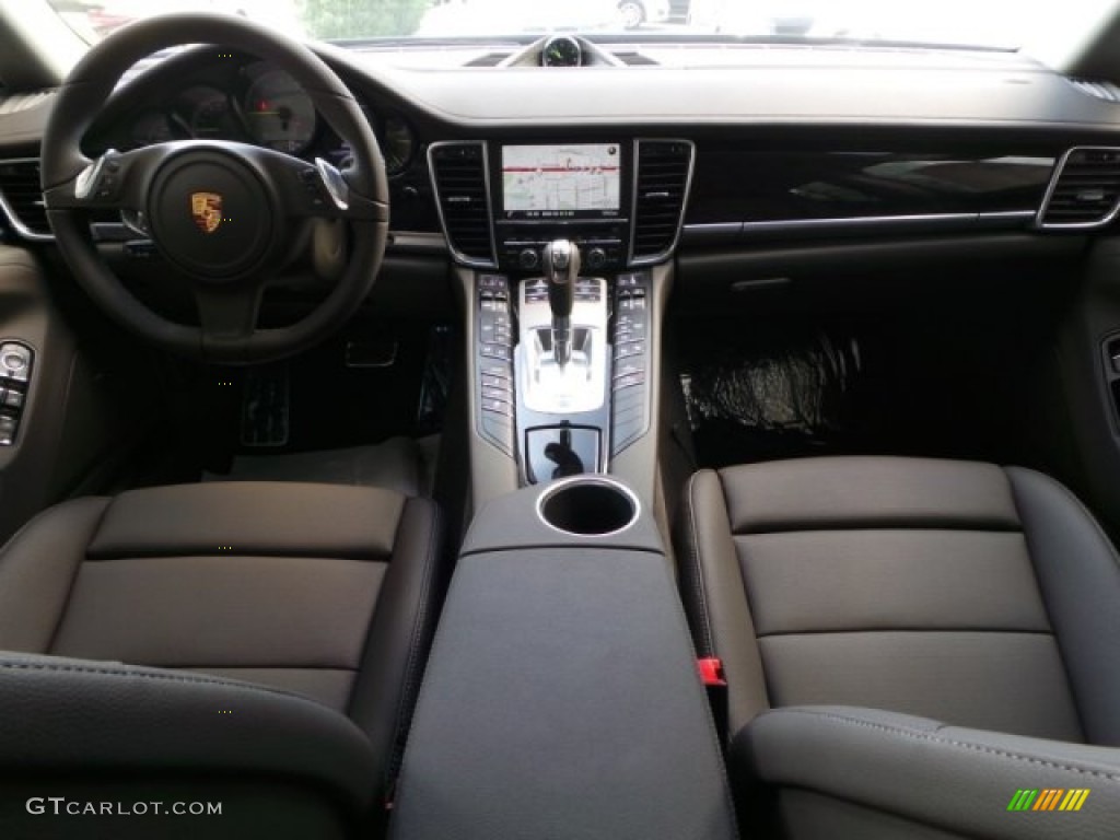 2015 Porsche Panamera S E-Hybrid Agate Grey Dashboard Photo #96744025