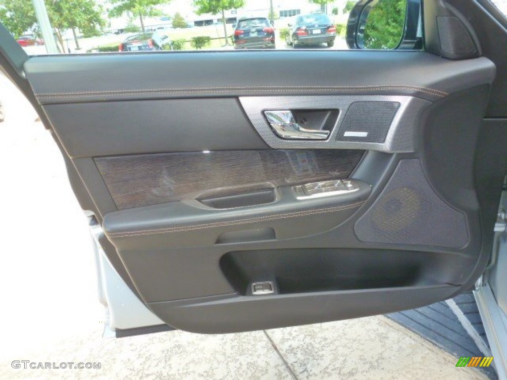 2010 Jaguar XF XFR Sport Sedan London Tan/Warm Charcoal Door Panel Photo #96744589