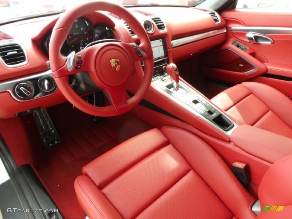 Garnet Red Natural Leather Interior 2015 Porsche Boxster GTS Photo #96746081