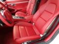Garnet Red Natural Leather Front Seat Photo for 2015 Porsche Boxster #96746099