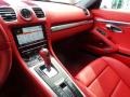 2015 Porsche Boxster Garnet Red Natural Leather Interior Dashboard Photo