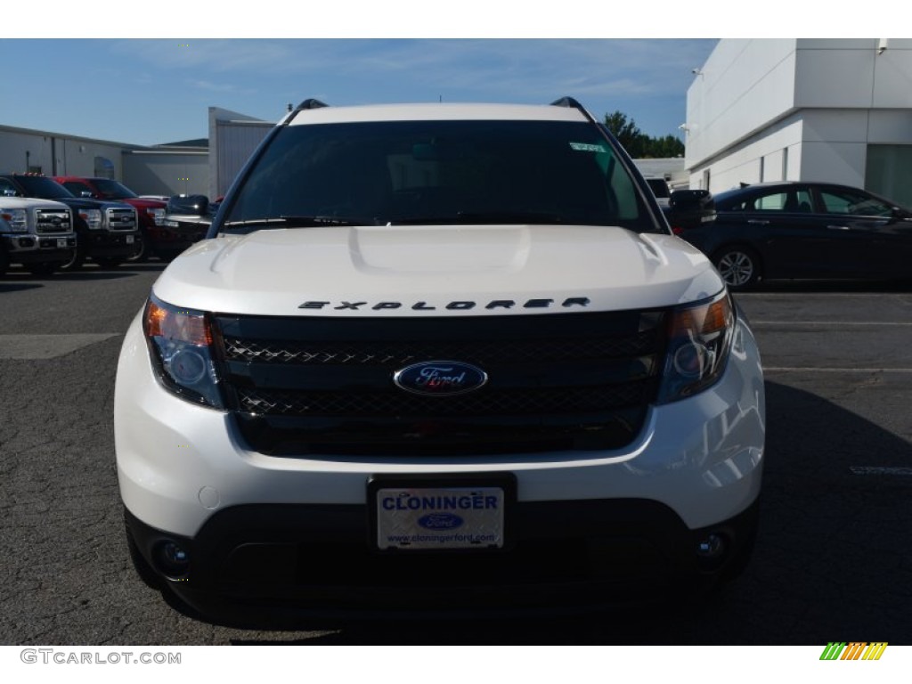 2015 Explorer Sport 4WD - White Platinum / Sport Charcoal Black photo #4