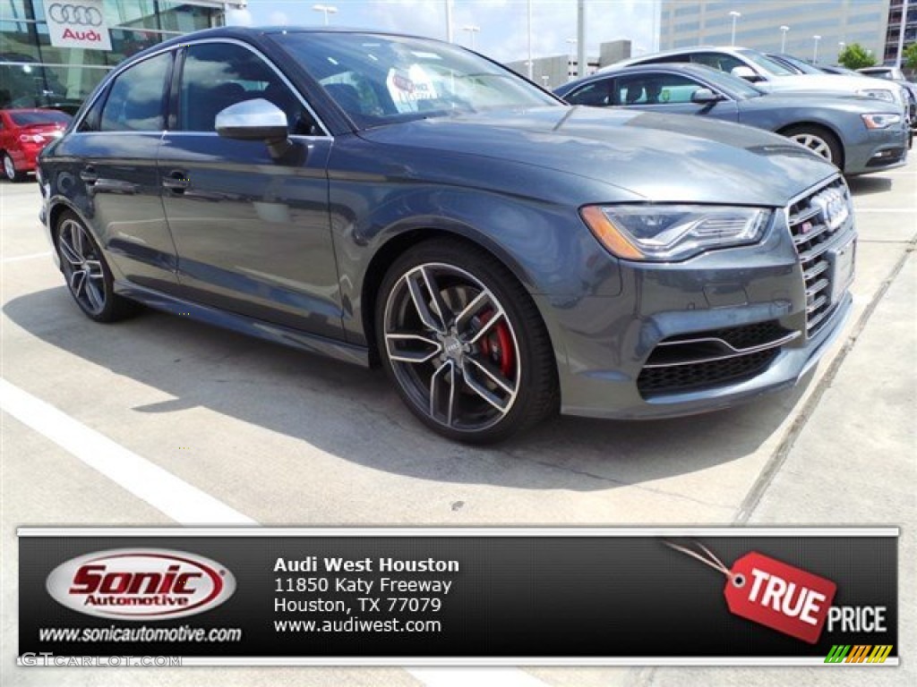 2015 A3 2.0 Premium quattro - Daytona Gray Pearl / Black/Magma Red photo #1