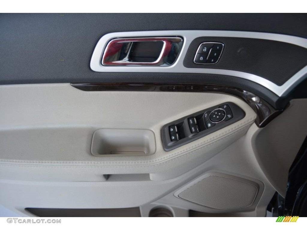 2015 Ford Explorer Limited 4WD Medium Light Stone Door Panel Photo #96749413
