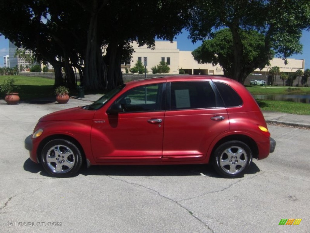 2001 PT Cruiser Limited - Inferno Red Pearl / Taupe/Pearl Beige photo #2