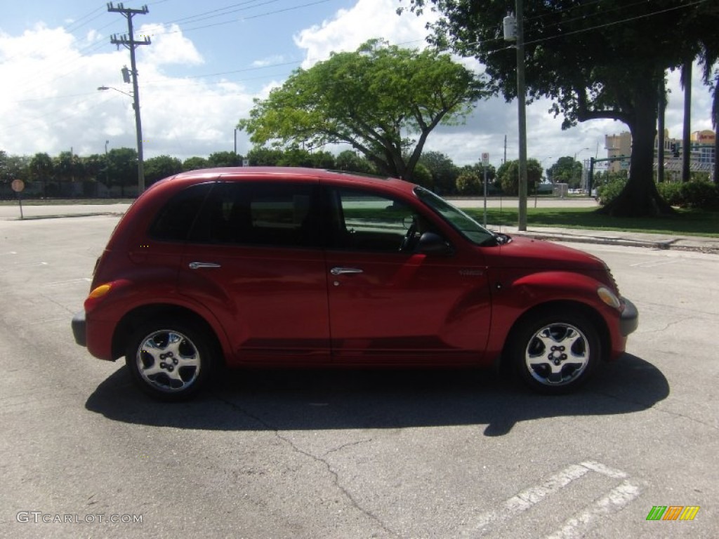 2001 PT Cruiser Limited - Inferno Red Pearl / Taupe/Pearl Beige photo #5