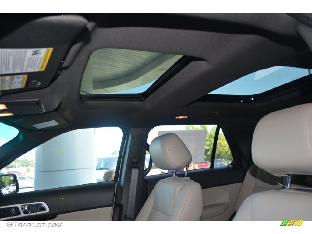 2015 Explorer Limited 4WD - Dark Side / Medium Light Stone photo #15