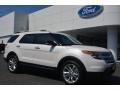 2015 White Platinum Ford Explorer XLT  photo #1