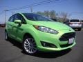 2014 Green Envy Ford Fiesta SE Hatchback  photo #1