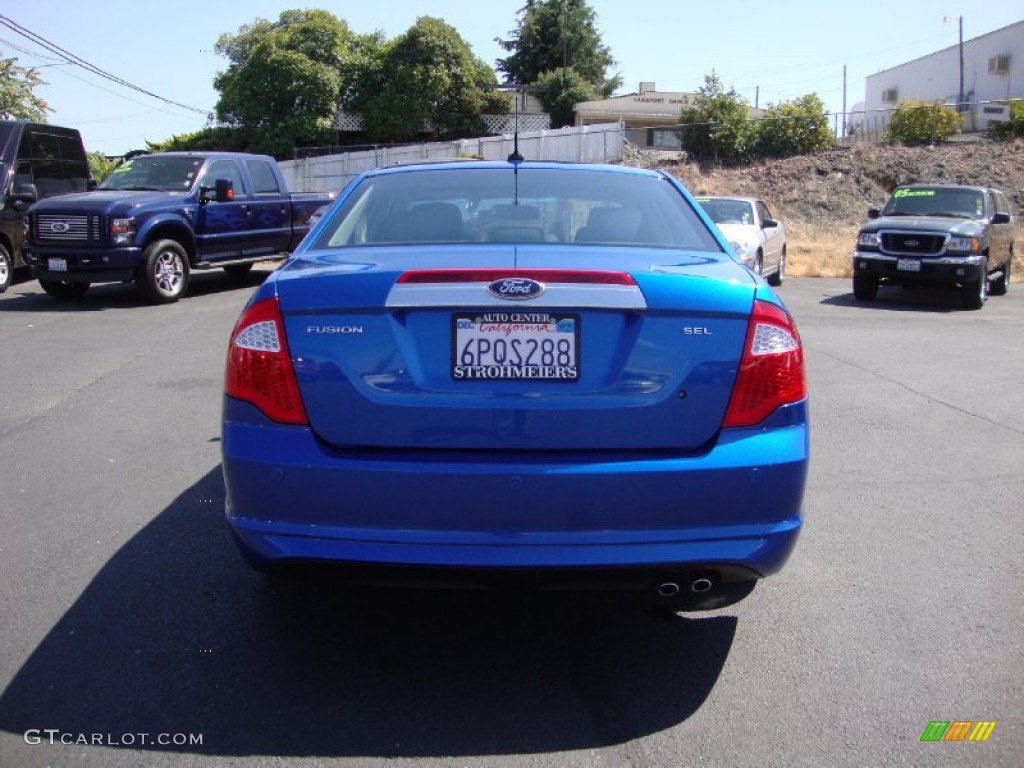 2011 Fusion SEL - Blue Flame Metallic / Charcoal Black photo #6