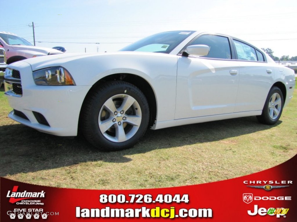 2014 Charger SE - Bright White / Black/Light Frost Beige photo #1