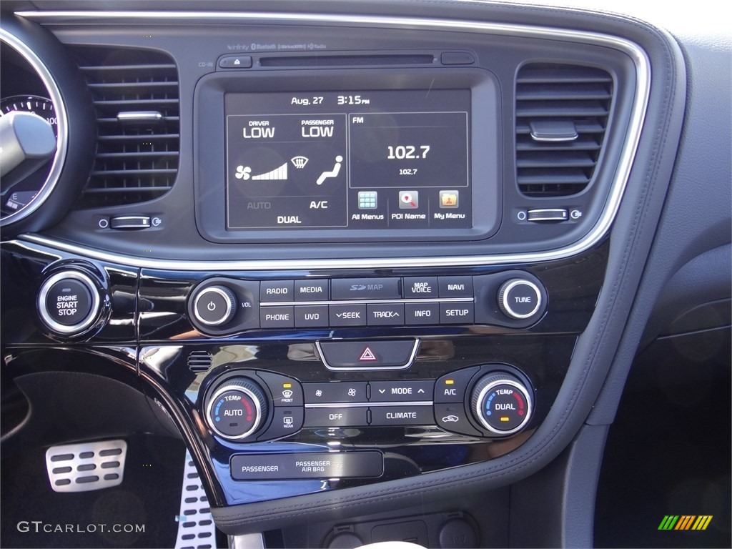 2015 Optima SX Turbo - Titanium Metallic / Black photo #12