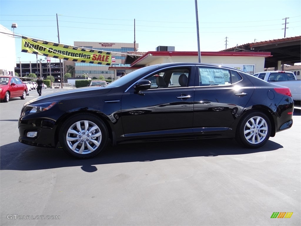 2015 Optima EX - Ebony Black / Gray photo #5