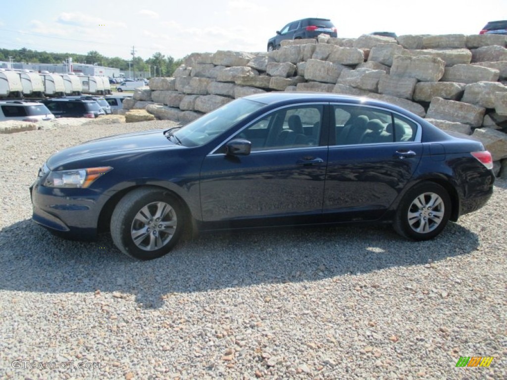 2012 Accord LX Premium Sedan - Royal Blue Pearl / Gray photo #3