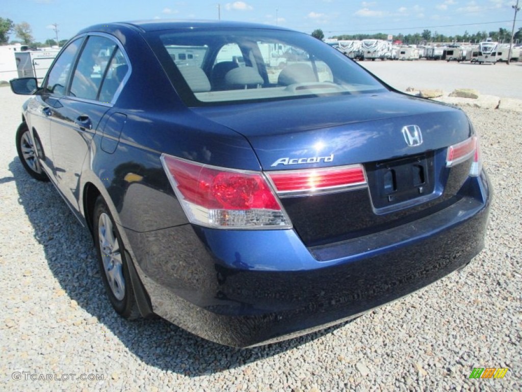 2012 Accord LX Premium Sedan - Royal Blue Pearl / Gray photo #20