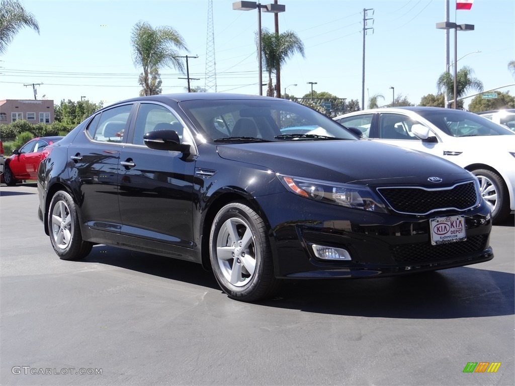 2015 Optima LX - Ebony Black / Beige photo #1