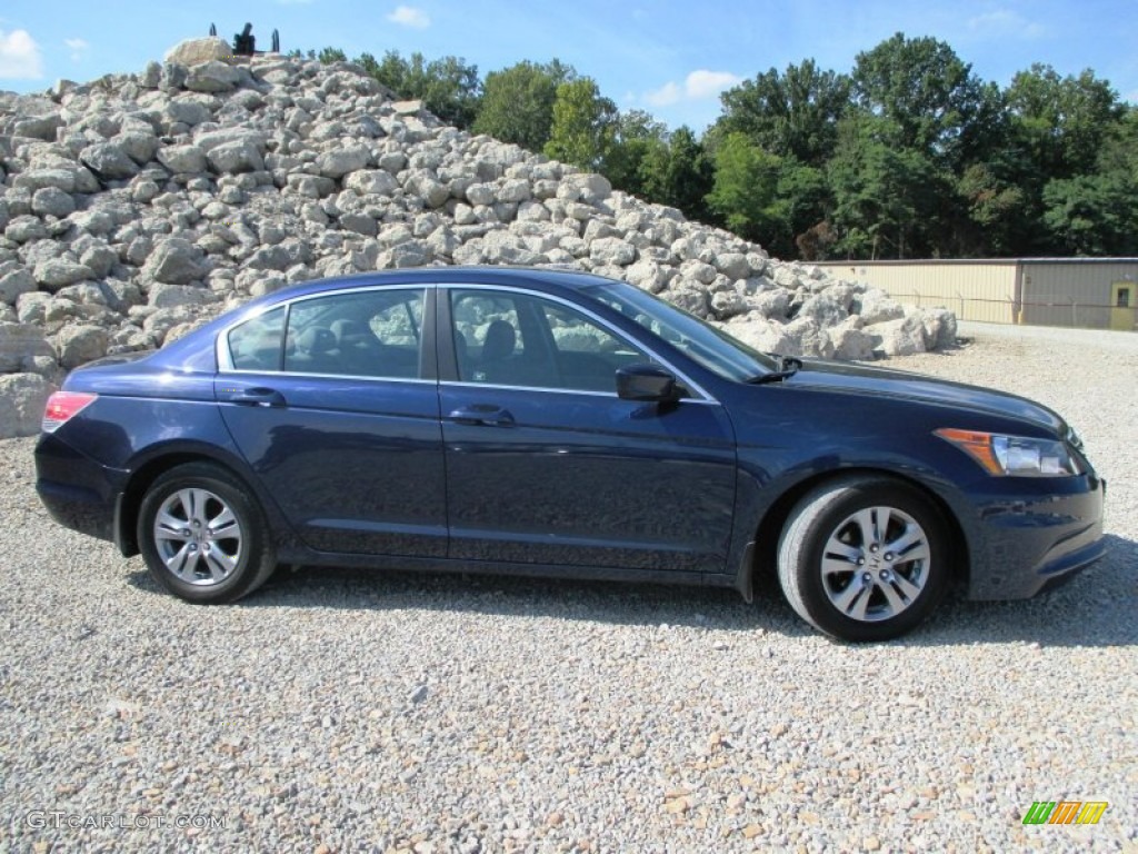 2012 Accord LX Premium Sedan - Royal Blue Pearl / Gray photo #25