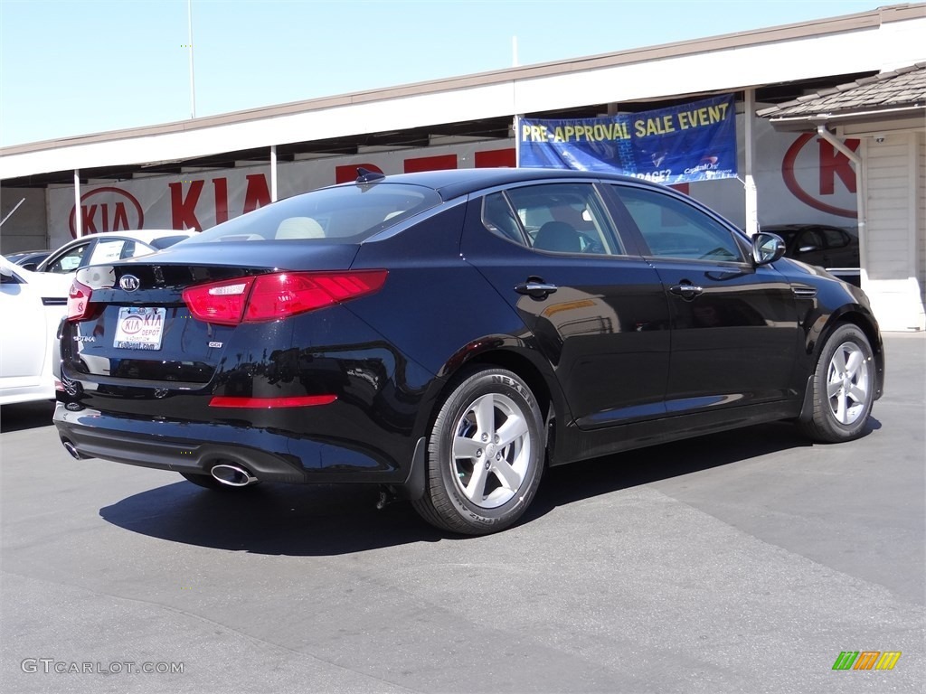 2015 Optima LX - Ebony Black / Beige photo #3
