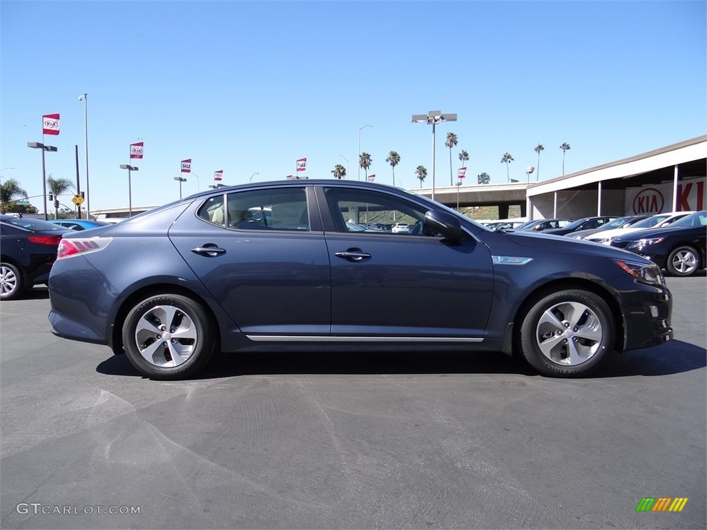 Smokey Blue 2014 Kia Optima Hybrid LX Exterior Photo #96761424